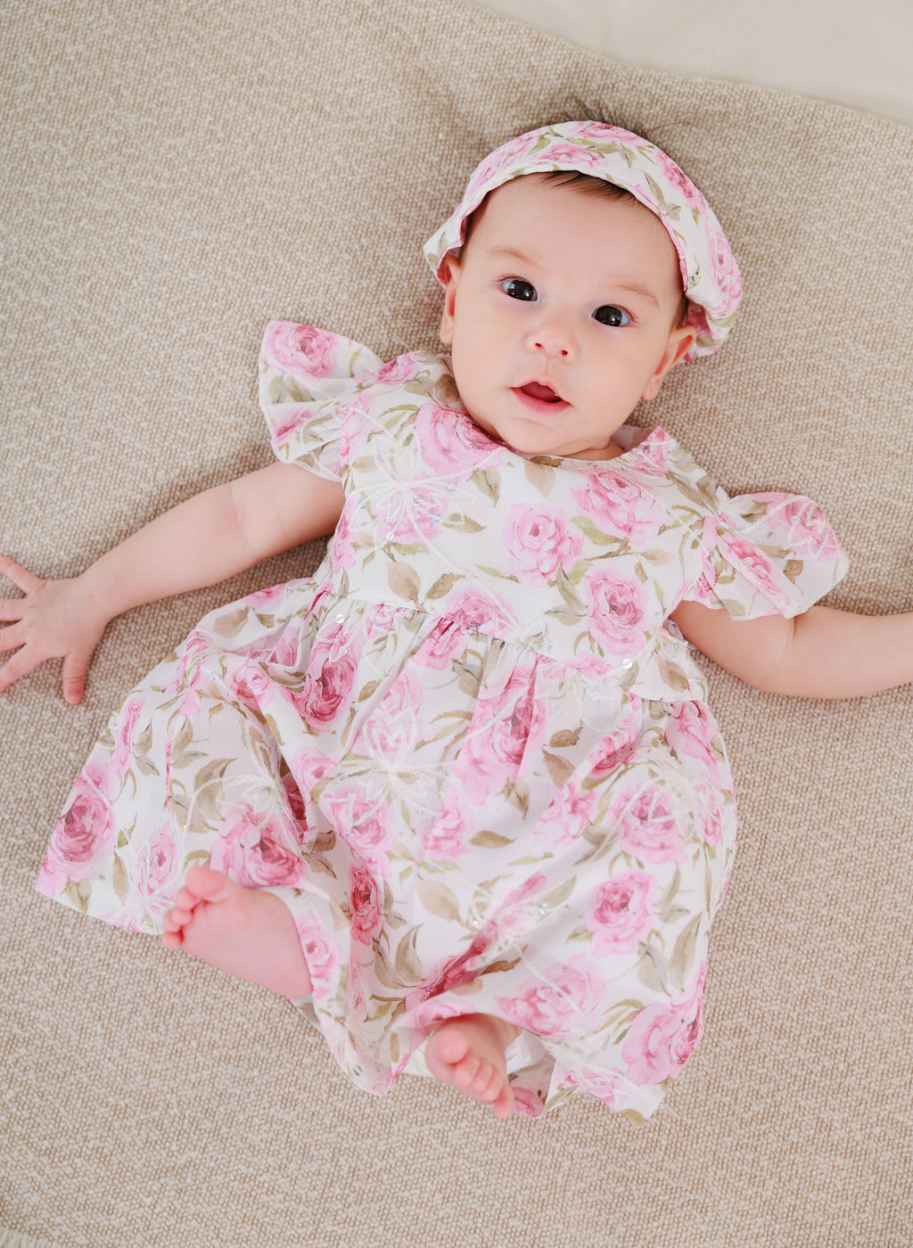 Baby Dress, Headband & Underwear 3 Piece set