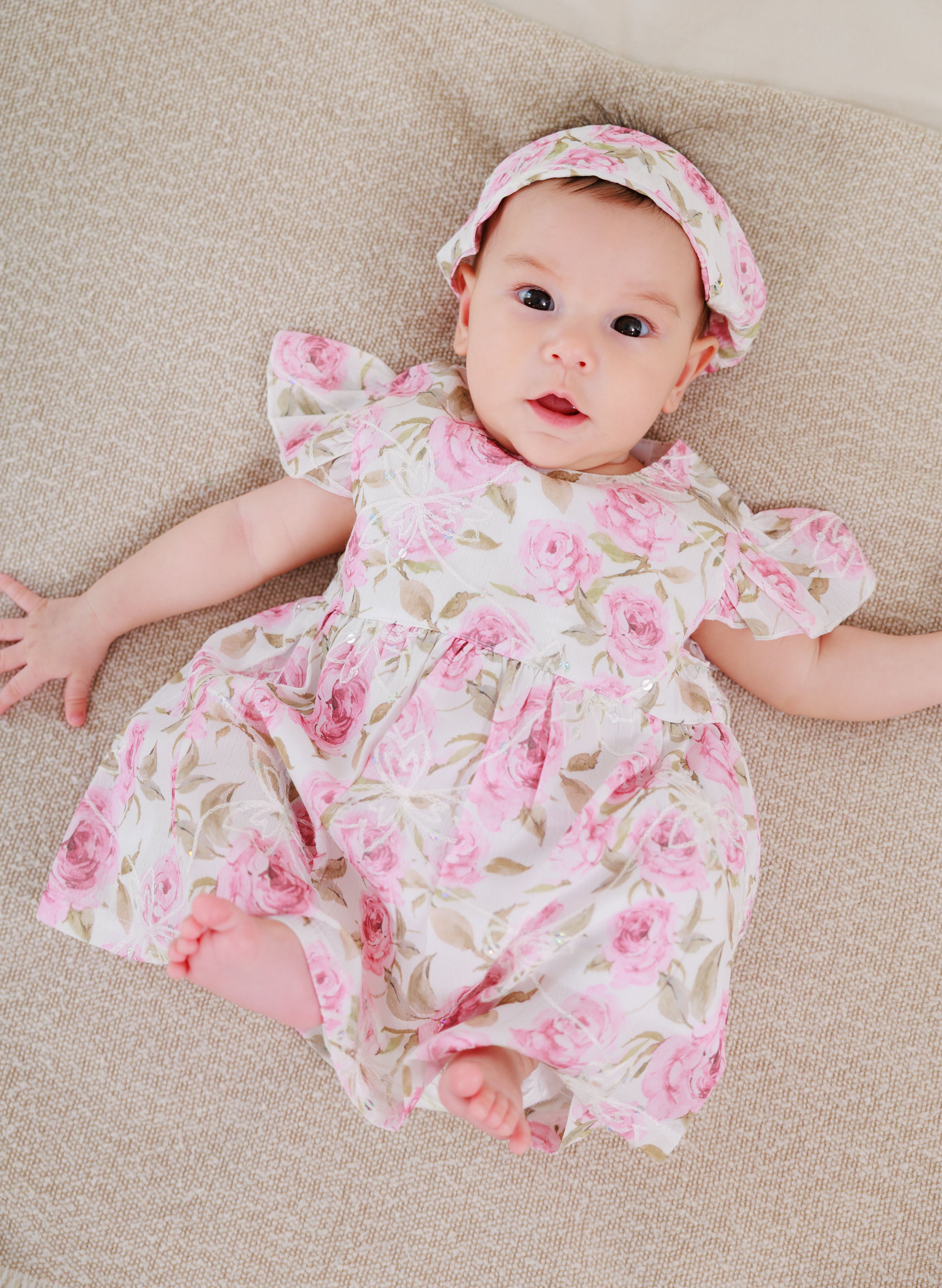 Baby Dress, Headband & Underwear 3 Piece set