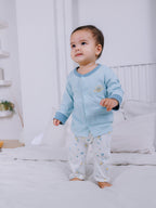 Cap, Cardigan & Diaper Pant (3 Piece Set)