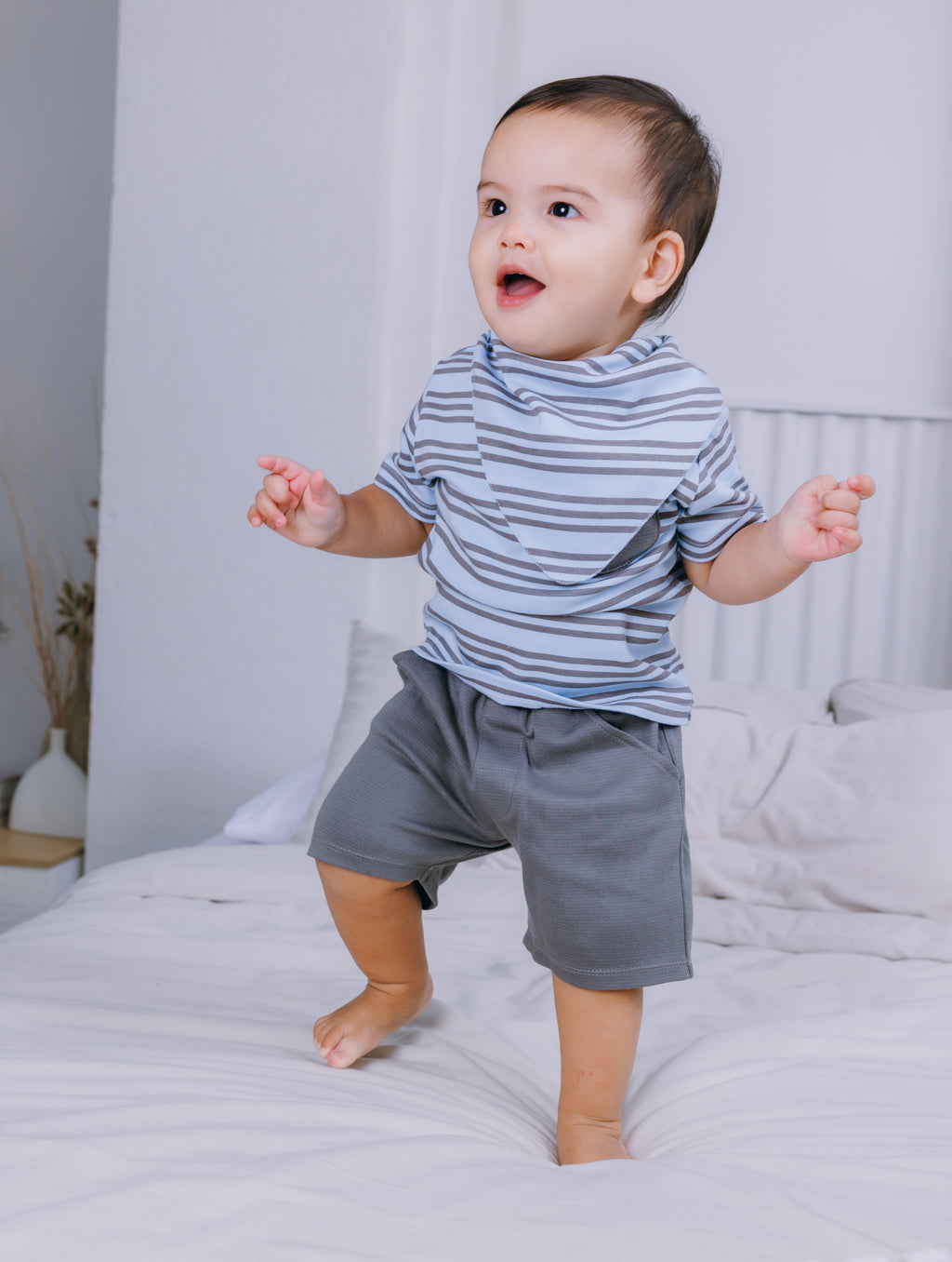 T-Shirt, Bib & Shorts (3 Piece Set)