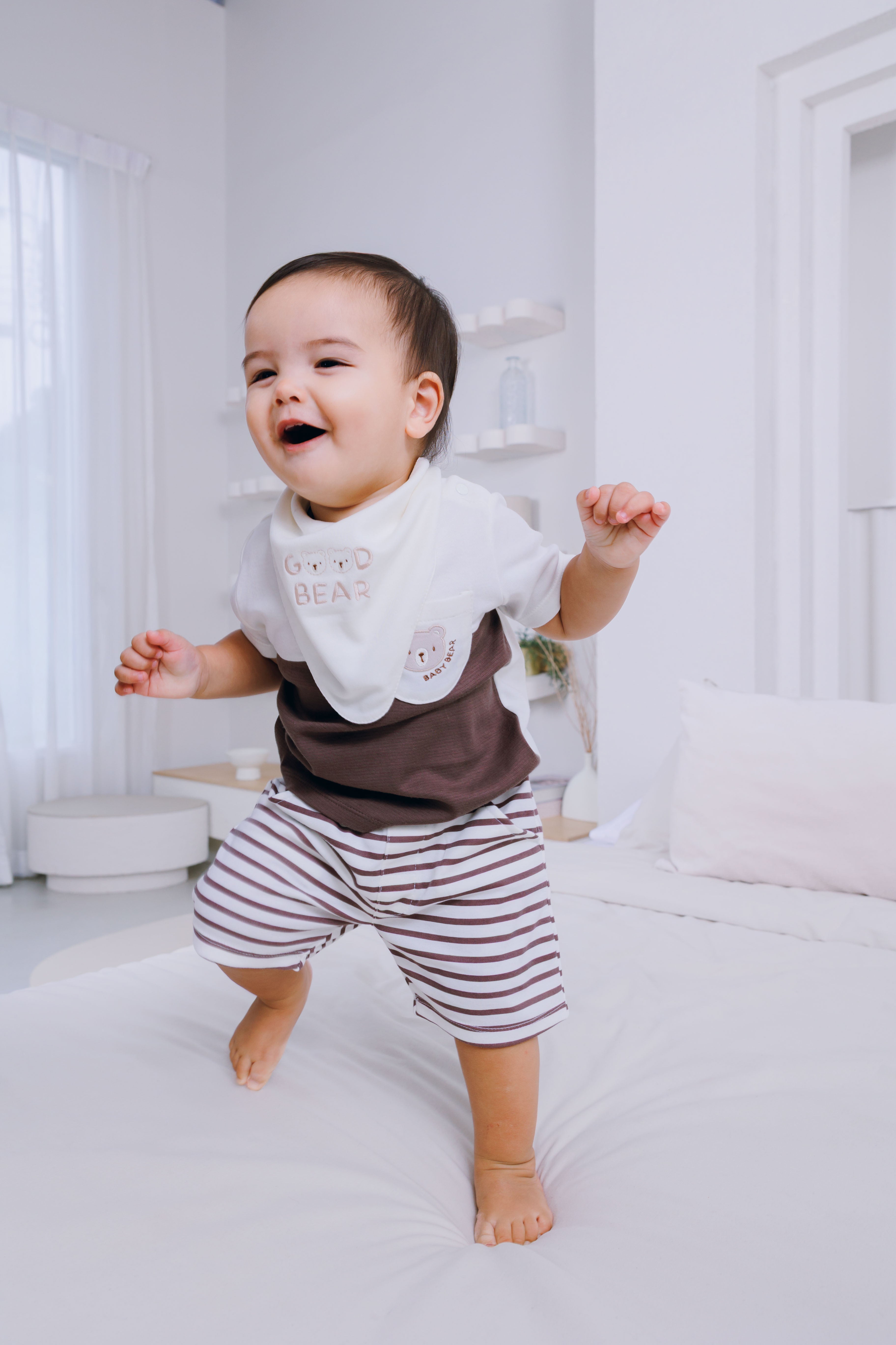 T-Shirt, Bib & Shorts (3 Piece Set)
