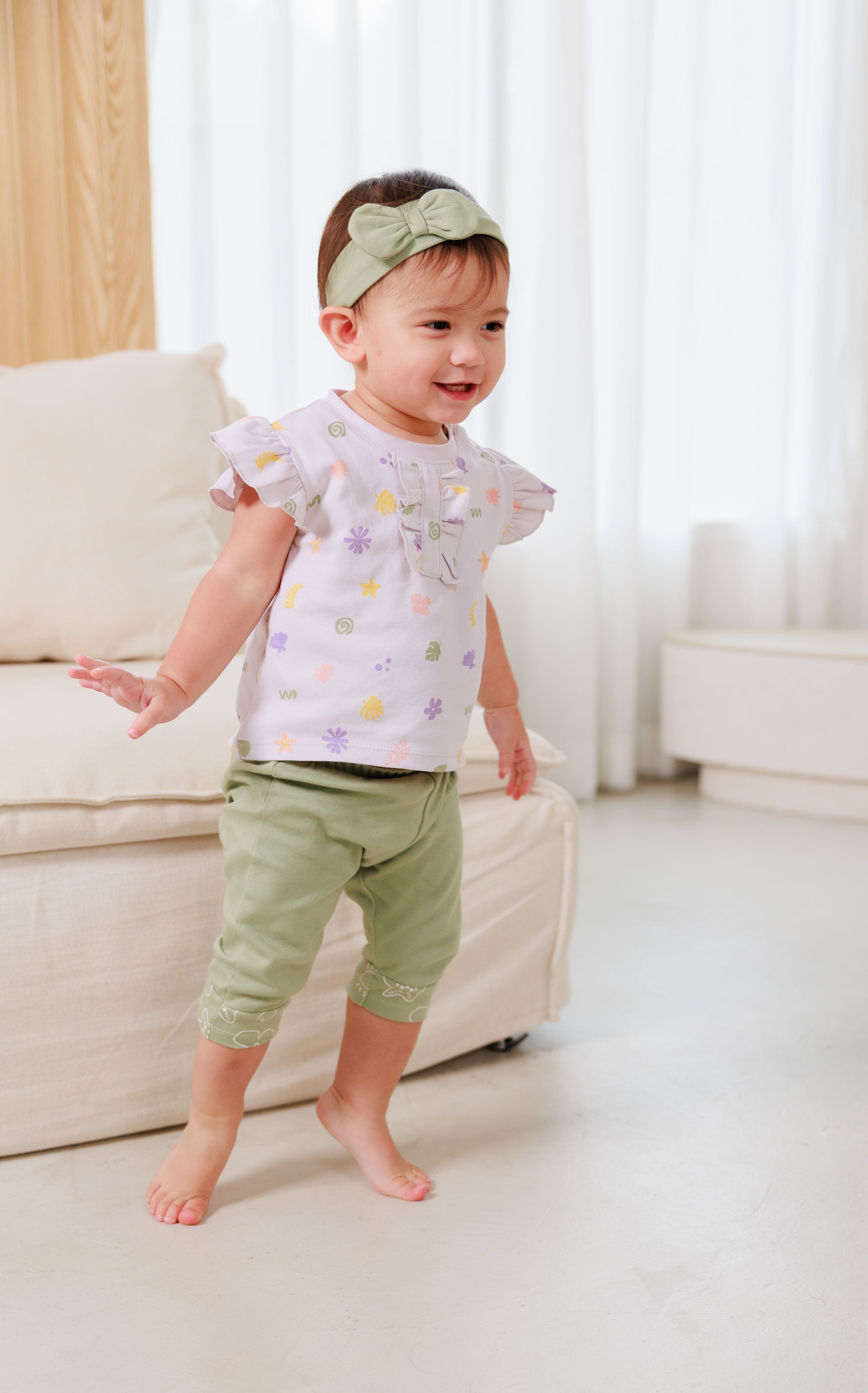 T-Shirt, Legging & Headband (3 Piece Set)