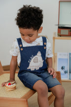 T-Shirt & Denim Bib Pant (2 Piece Set)