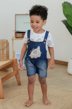 T-Shirt & Denim Bib Pant (2 Piece Set)