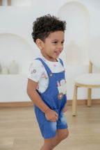 T-Shirt & Denim Bib Pant (2 Piece Set)