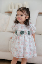 Flower Applique Party Dress