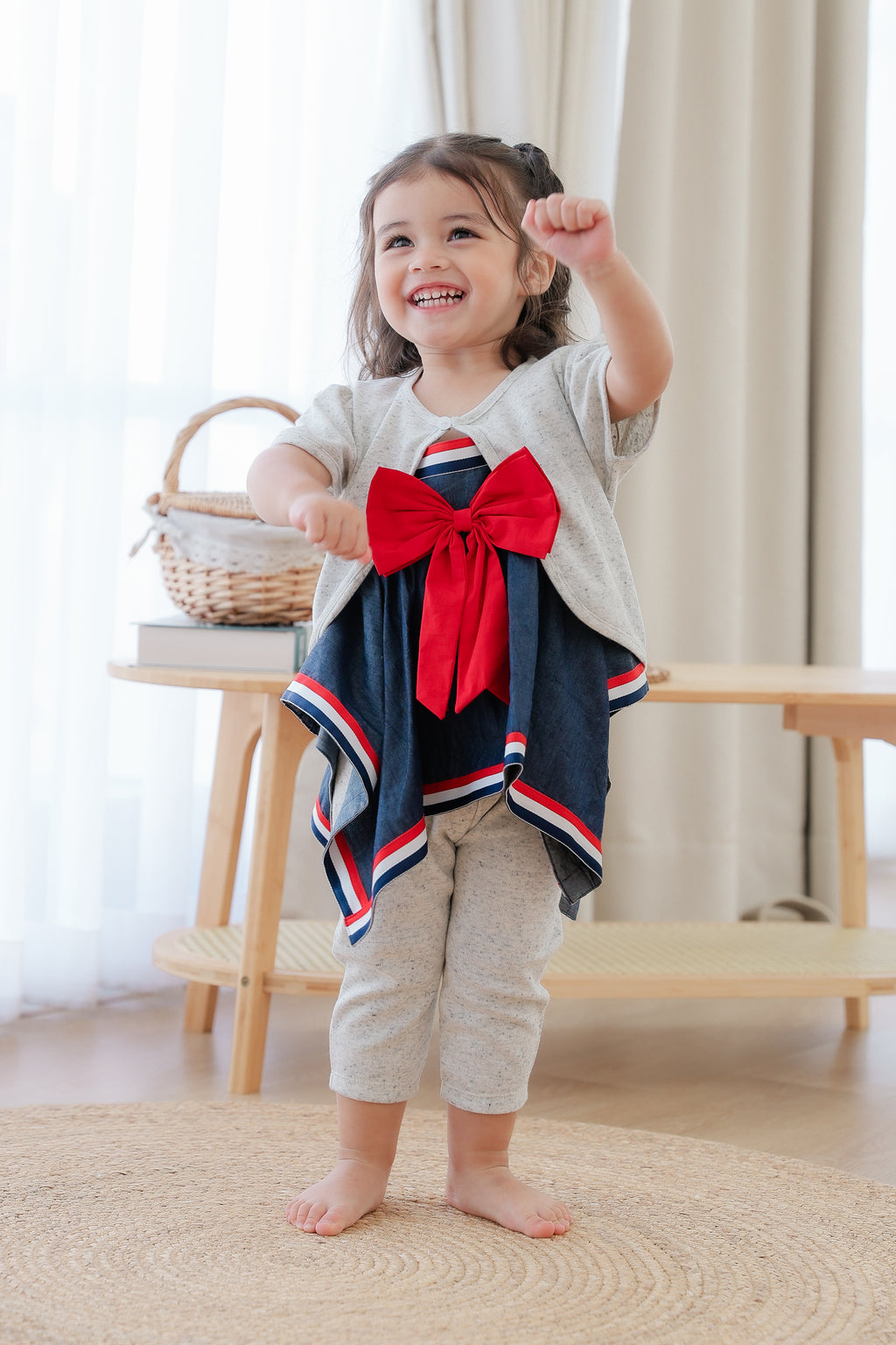Top Cardigan & Leggings (3 Piece Set)