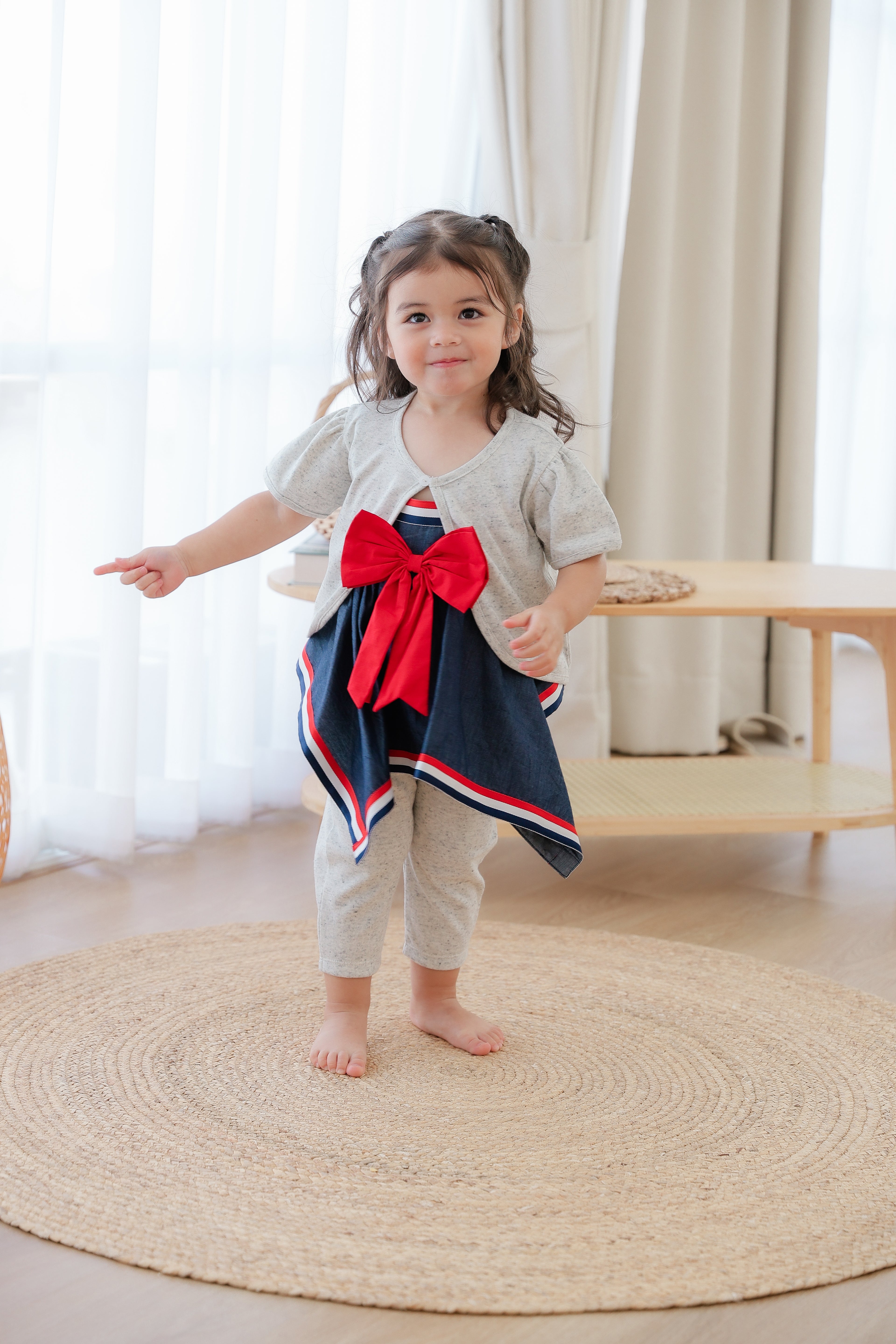 Top Cardigan & Leggings (3 Piece Set)