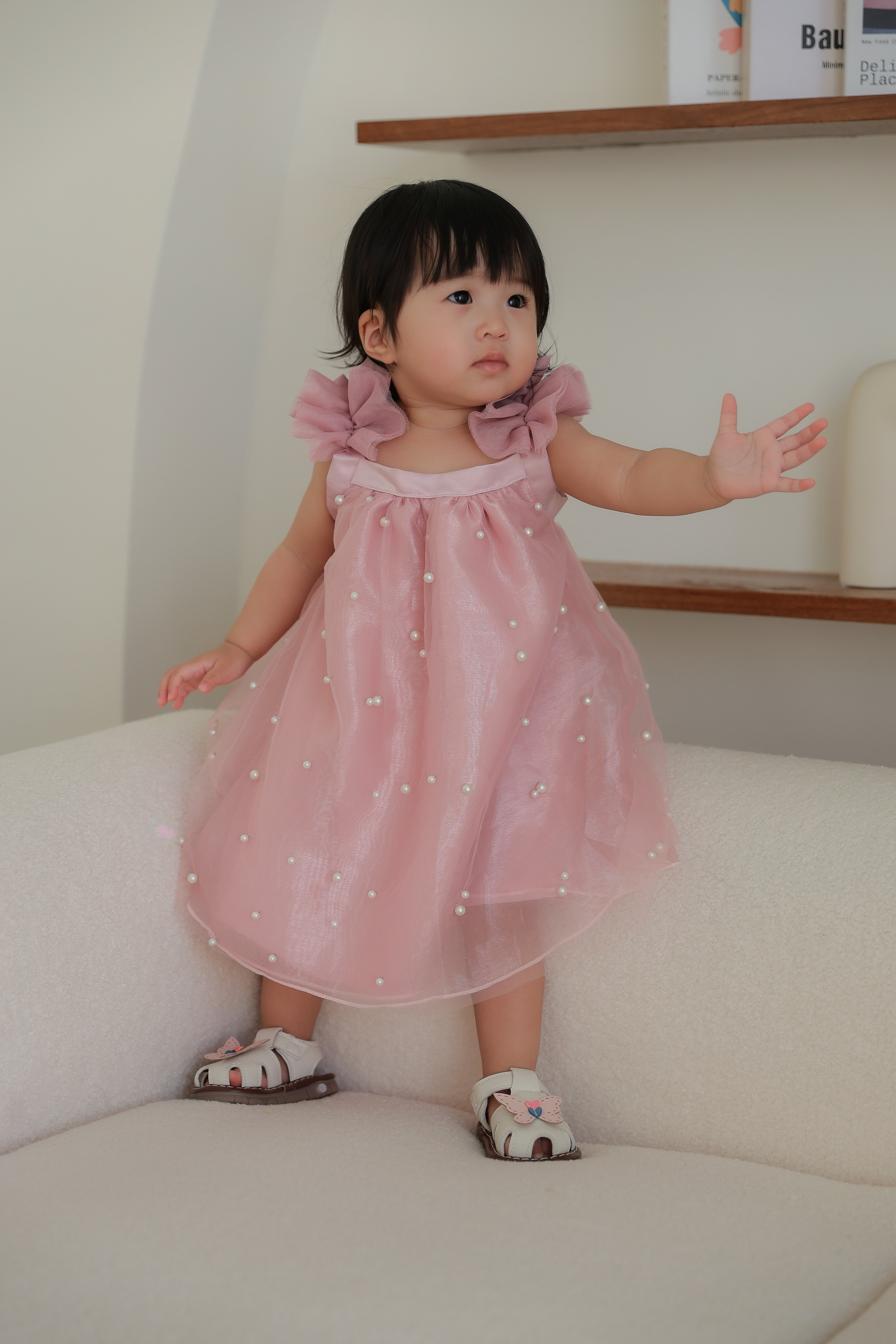 Pink Pearl Party Dress