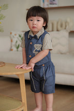 Denim Bear Shirt & Shorts (2 Piece Set)