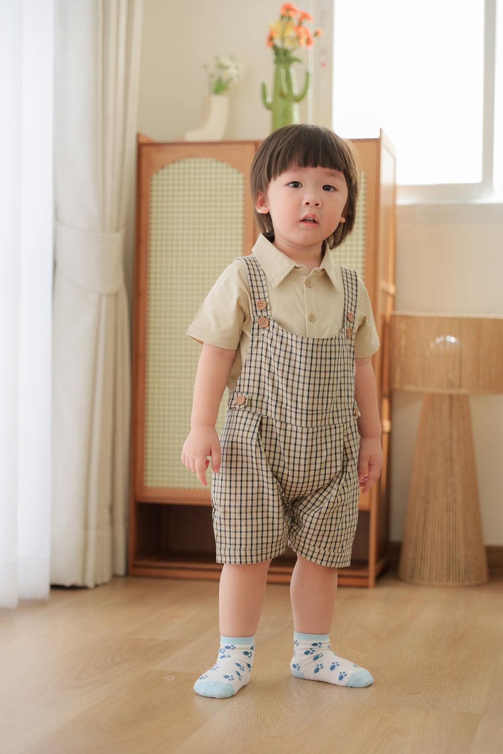 Shirt & Dungaree (2 Piece Set)