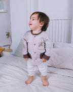 Cap, Cardigan & Pants (3 Piece Set)