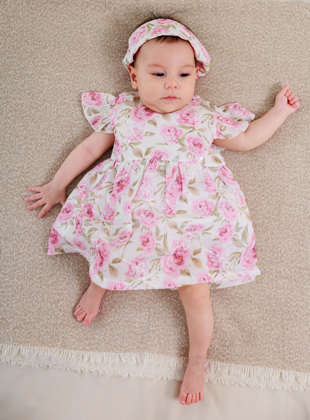Baby Dress, Headband & Underwear 3 Piece set