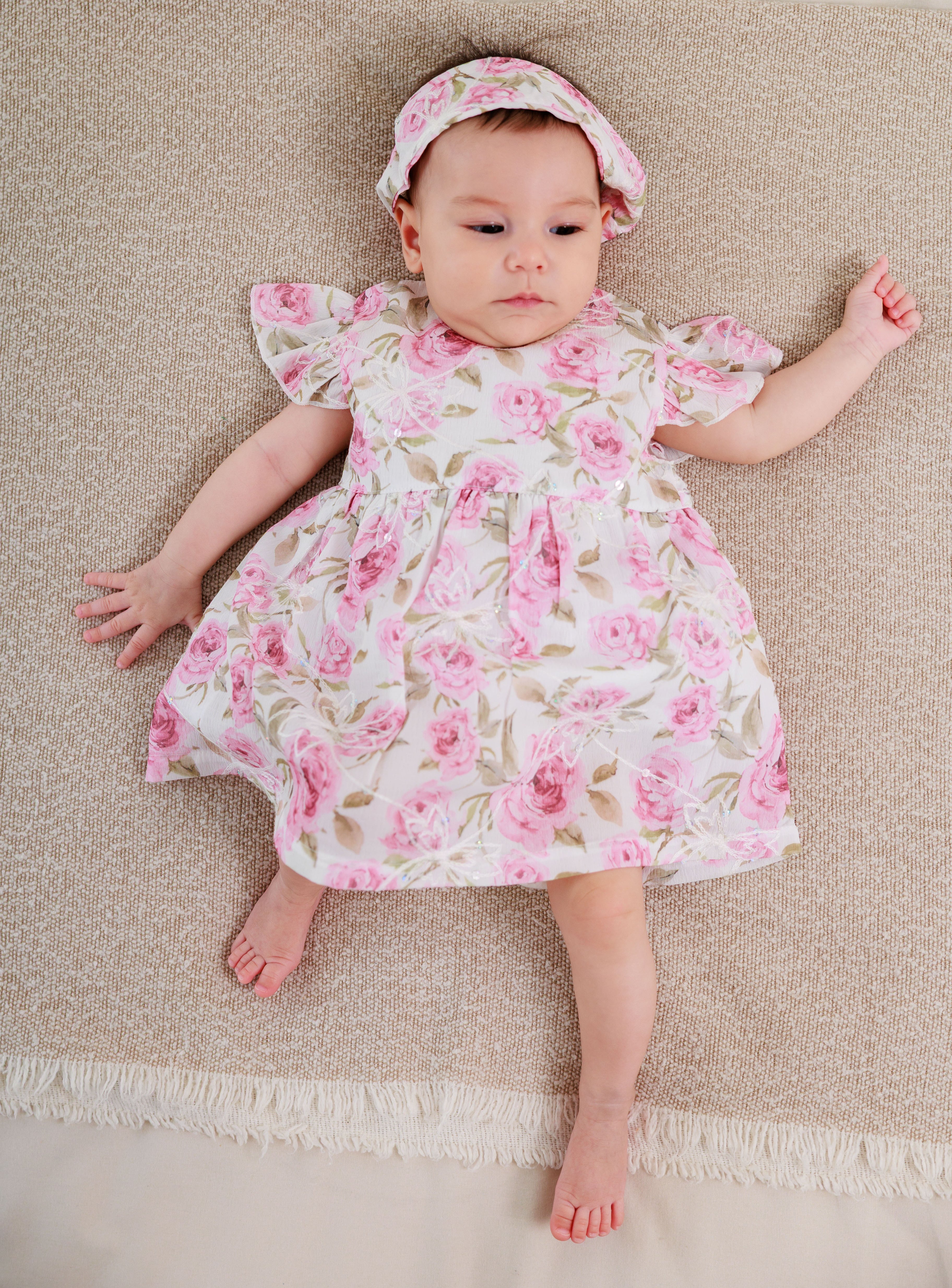 Baby Dress, Headband & Underwear 3 Piece set