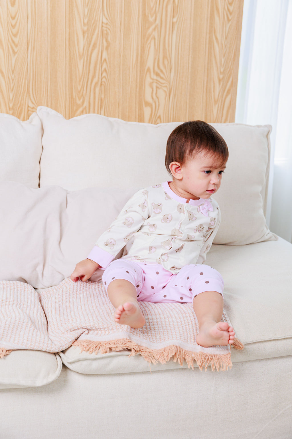 Cap, Cardigan & Pants (3 Piece Set)