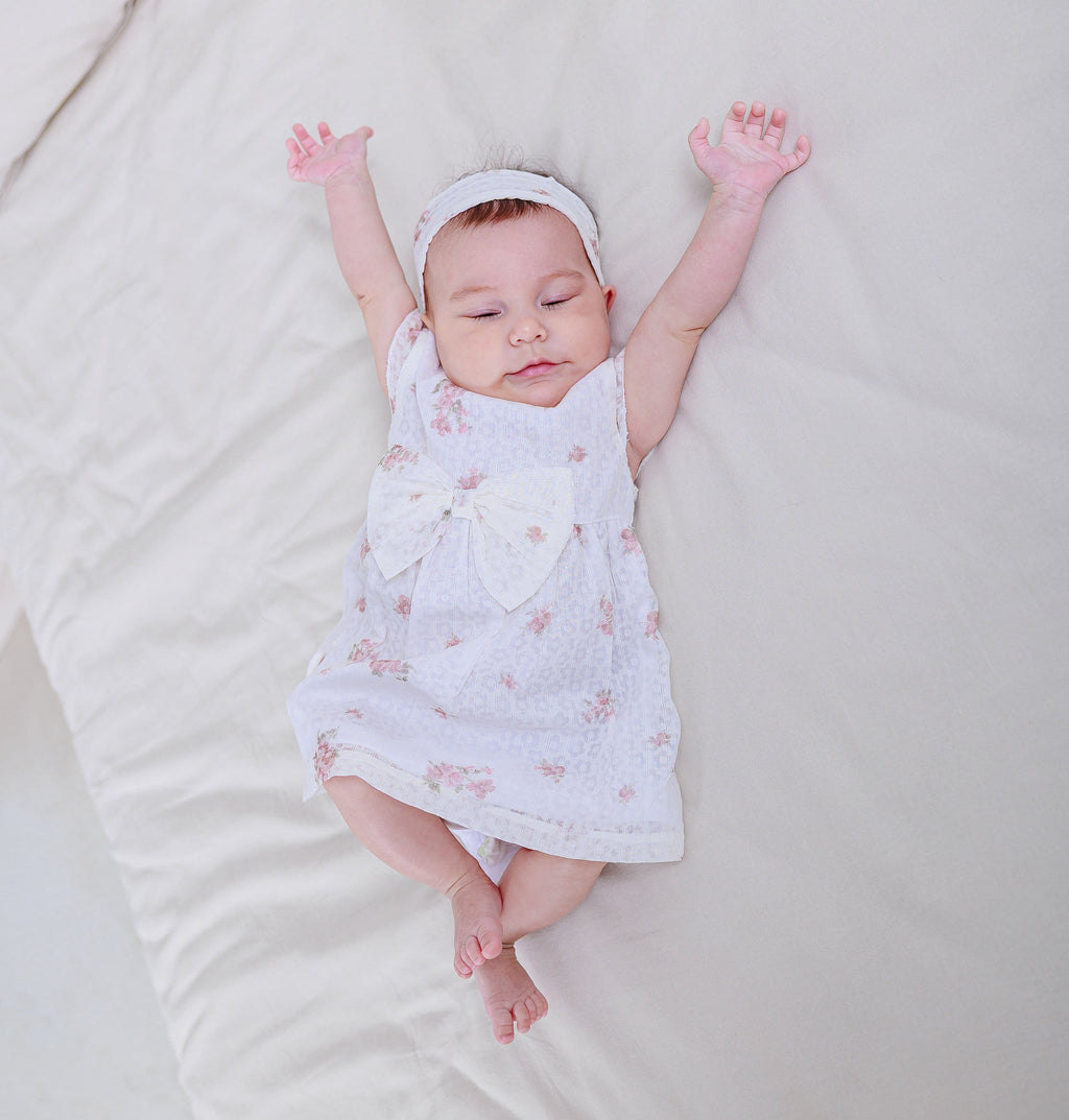Baby Dress, Headband & Underwear 3 Piece set