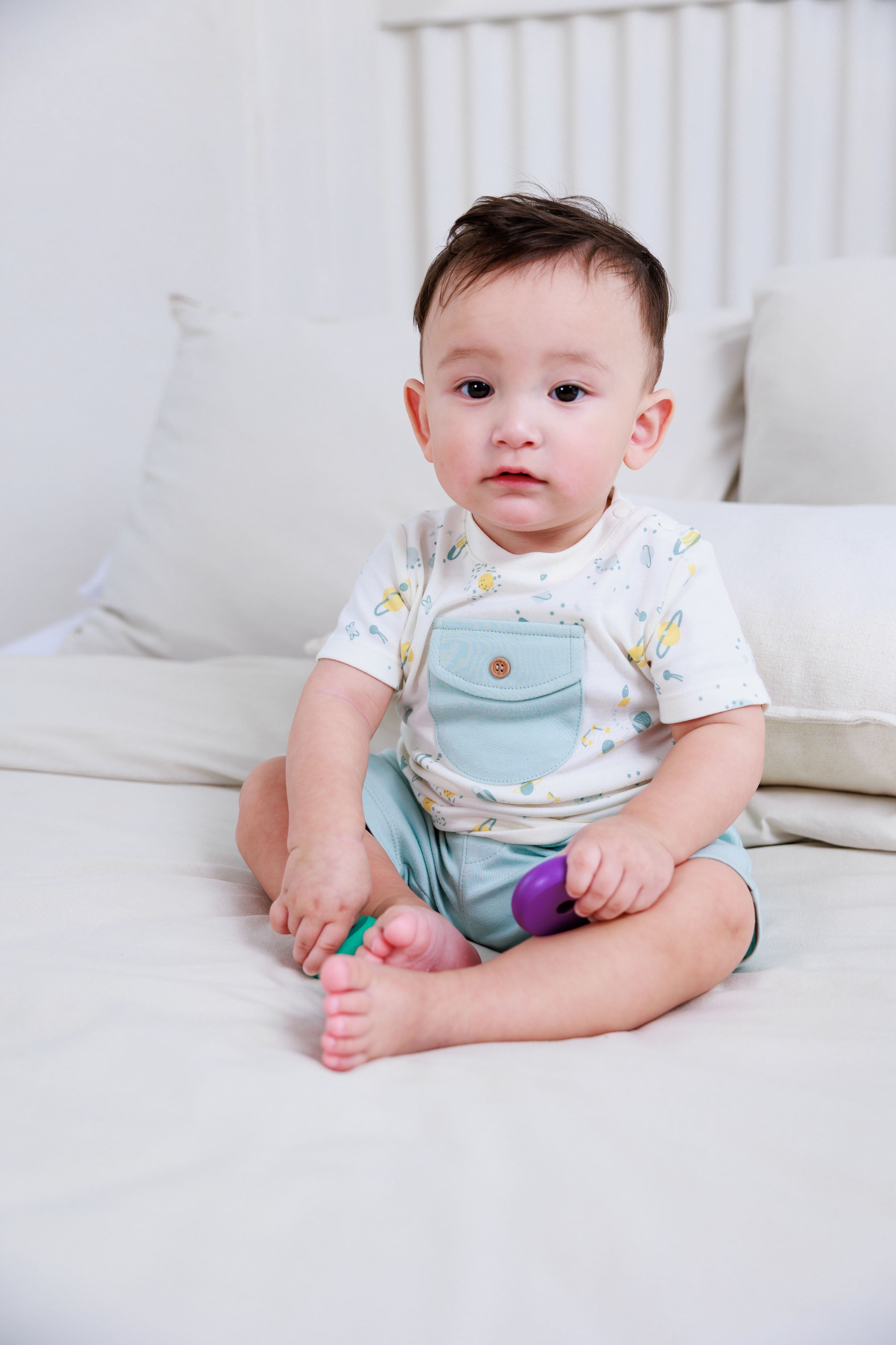 T-Shirt, Bib, & Shorts (3 Piece Set)