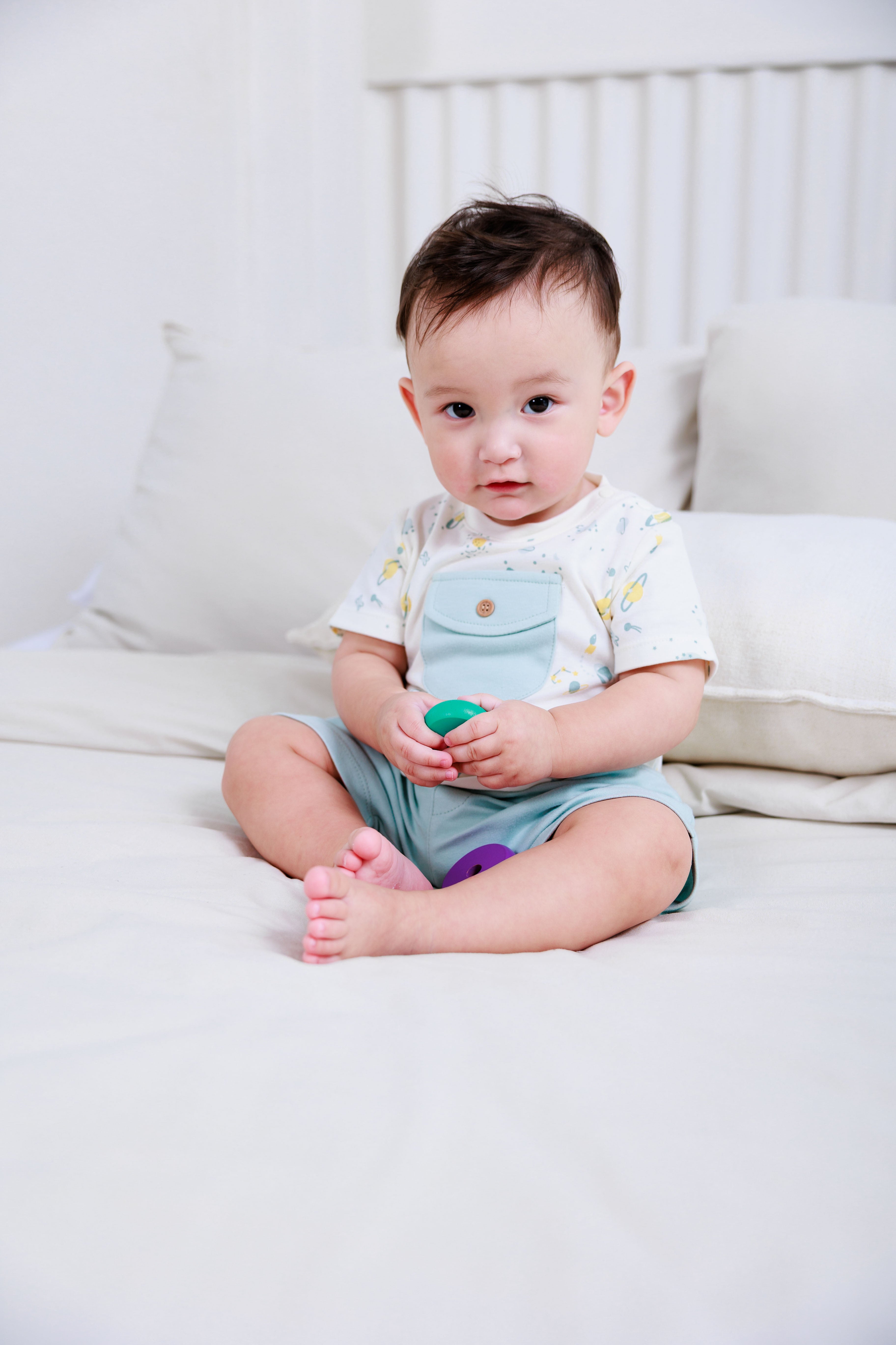 T-Shirt, Bib, & Shorts (3 Piece Set)