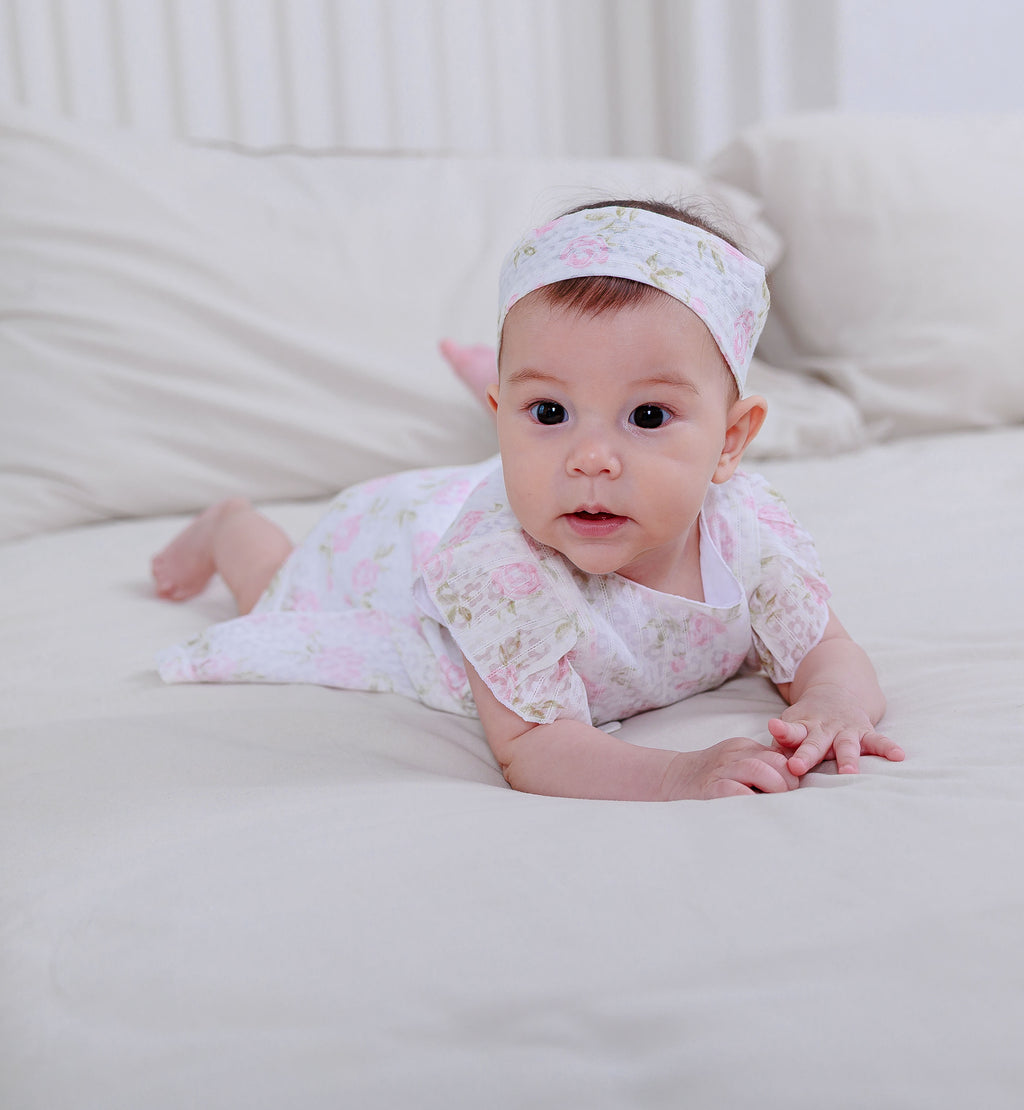 Baby Dress, Headband & Underwear 3 Piece set