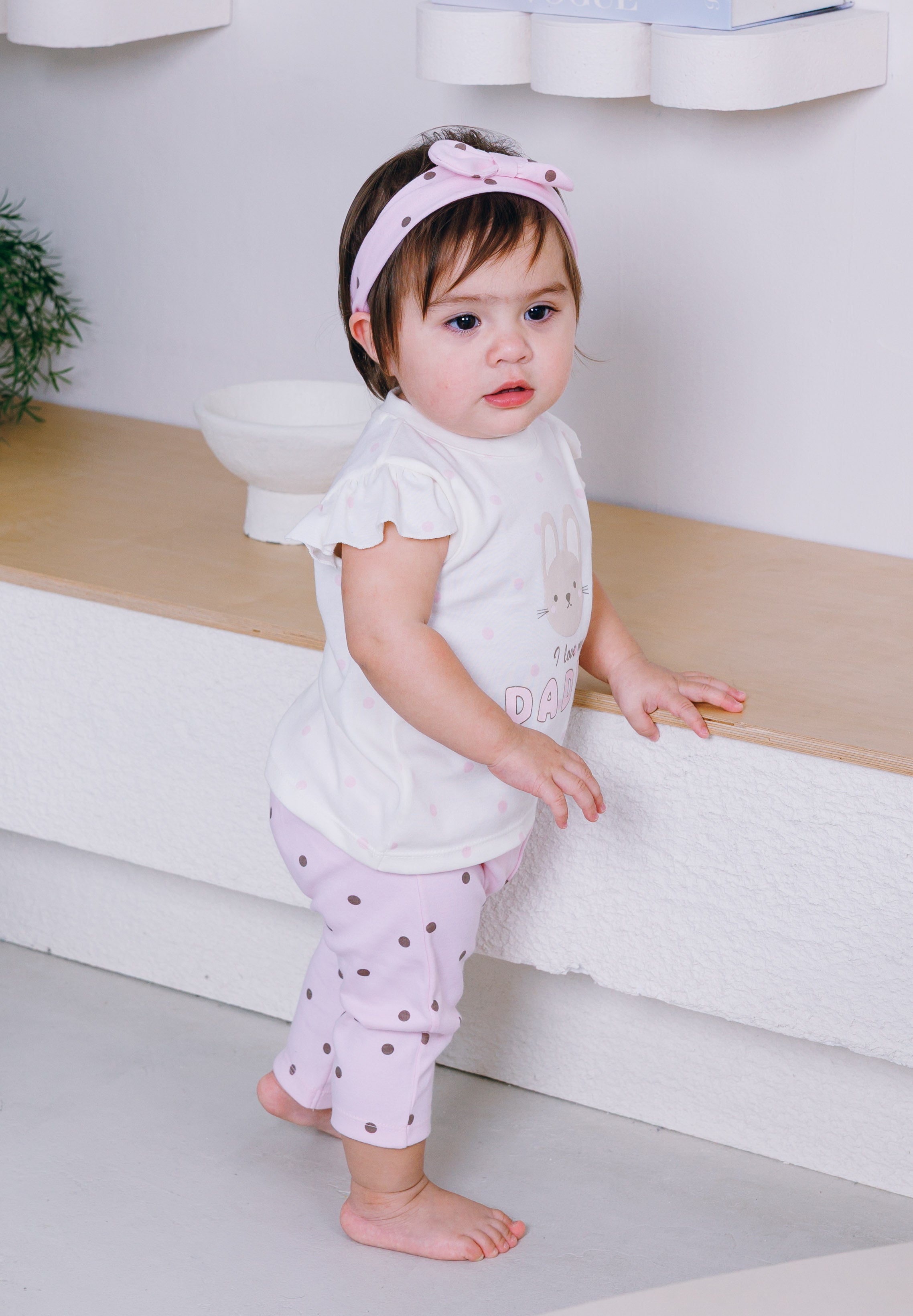 T-Shirt, Legging & Headband (3 Piece Set)