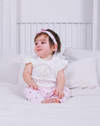 T-Shirt, Legging & Headband (3 Piece Set)